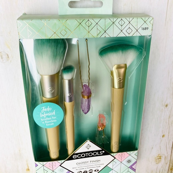 🔥🔥🔥EcoTool’s 3 brushes + two Crystal Hair Pins 💎 - Picture 1 of 7